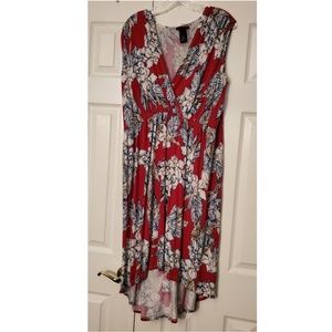 Lane Bryant High-Low v-neck sleeveless dress